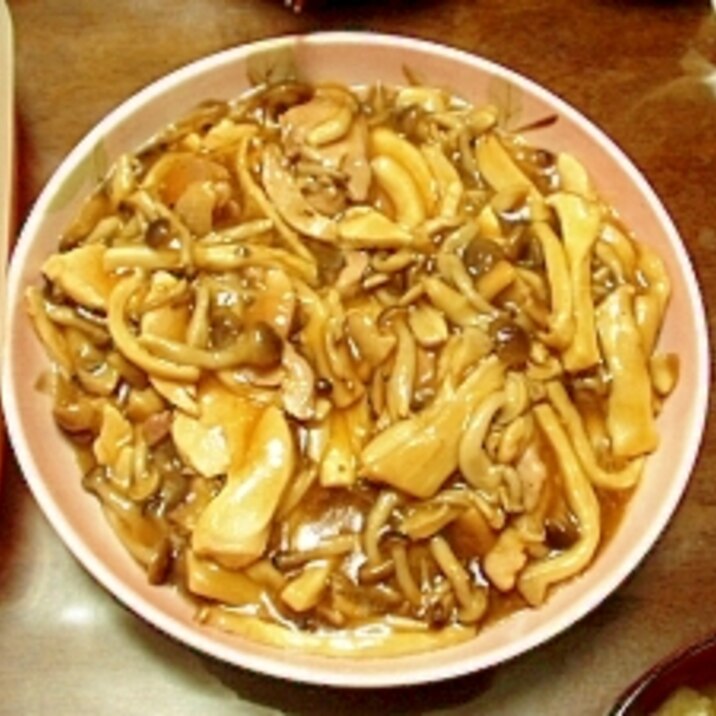 エリンギとシメジの鶏中華丼